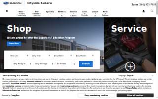 Cityside Subaru website