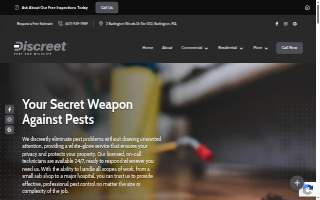 Discreet Pest and Wildlife Services, Inc. of Belmont website