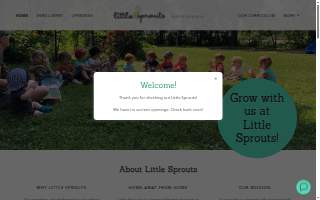 Little Sprouts Early Education & Child Care in Belmont website