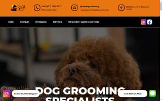R&C Pet Grooming of Belmont website