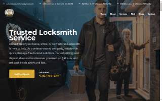 Veteran Locksmith LLC website
