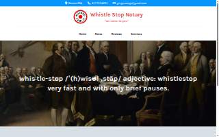 Whistle Stop Notary of Belmont website