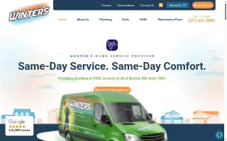 Winters Home Services of Belmont website