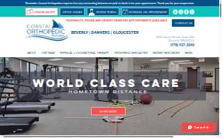 Coastal Orthopedic Associates of Beverly website