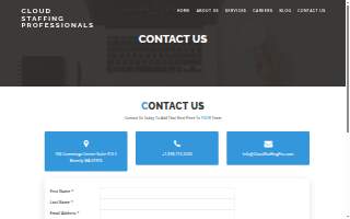 Cloud Staffing Professionals website