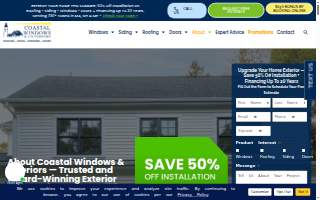 Coastal Windows & Exteriors of Beverly website