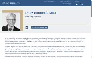 Continuity Family Business Consulting website