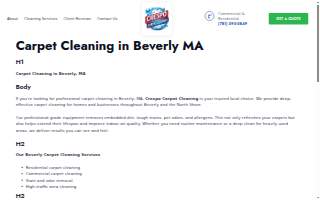 Crespo carpet cleaning LLC website