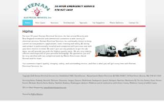 Keenan Electrical Services website
