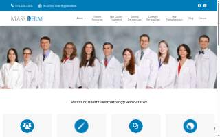 Massachusetts Dermatology Associates website