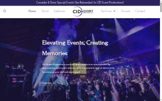 CID Event Productions website