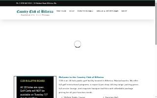 Country Club of Billerica website