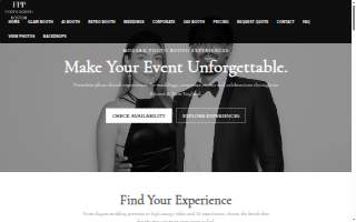 Fun Party Pixels Photo Booths website