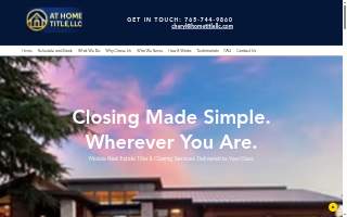 Home Loan Title LLC website