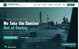 A Affordable Towing website