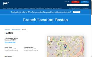 AAA Boston website