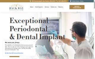 Back Bay Periodontics and Dental Implants website