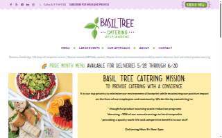 Basil Tree Catering website