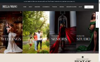 Bella Wang Photography website