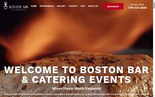 Boston Bar Catering website