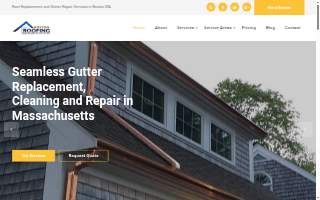 Boston Roofing And Gutters website