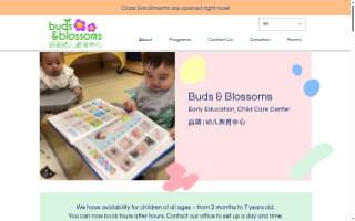 Buds & Blossoms Child Care & Early Education Center website