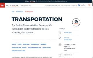 City of Boston Towing Impound Lot website