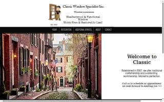 Classic window specialist Inc website