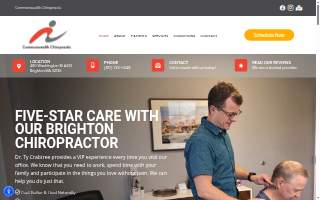 Commonwealth Chiropractic website
