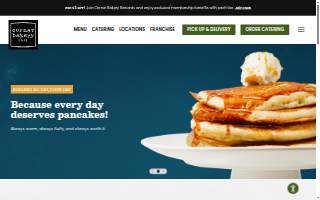 Corner Cafe & Bakery website