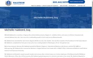 Criminal Defense Attorney Michelle L. Hubbard website