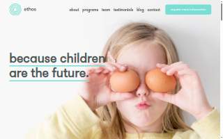 Ethos Early Learning Center website