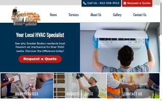 Freedom Air Mechanical Contractors website