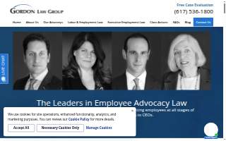Gordon Law Group LLP website