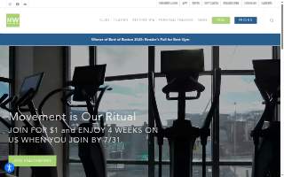 Healthworks Fitness Back Bay website