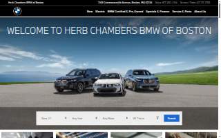 Herb Chambers BMW of Boston Service Center website