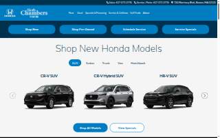 Herb Chambers Honda website