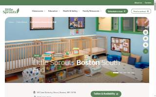 Little Sprouts Early Education & Child Care in Boston South End website