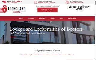 Lockguard Locksmiths of Boston website