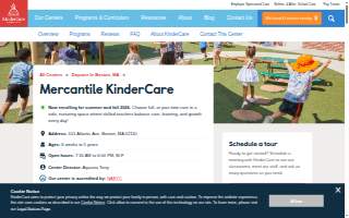 Mercantile KinderCare website