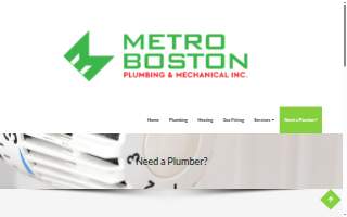 Metro Boston Plumbing & Mechanical website