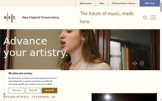 New England Conservatory of Music website
