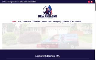 New England Locksmith - 24 Hour Locksmith website
