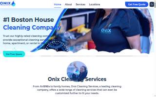 Onix Cleaning Services website