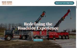 Road Ridge Towing Services website