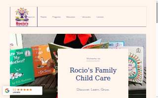 Rocio's Family Child Care website