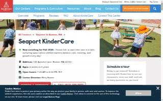 Seaport KinderCare website