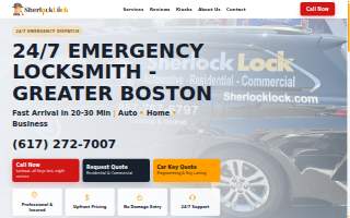 Sherlock Lock website