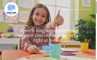 Small Talk Boston Speech and Language Therapy website