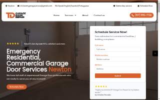 TD Garage Door Service of Boston website